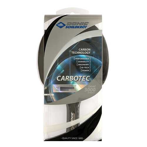 Ракетка для настольного тенниса Donic 758214 Carbotec 3000, черно-красная
