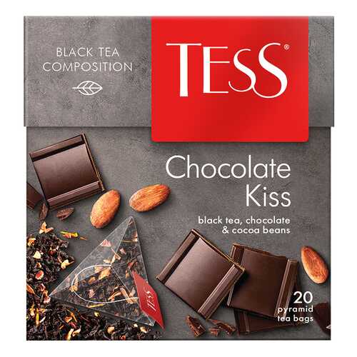 Чай черный в пирамидках Tess Choсolate Kiss 20 штук