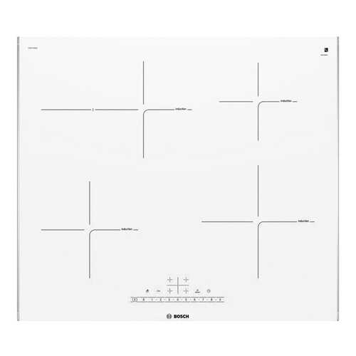 Встраиваемая варочная панель индукционная Bosch PIF672FB1E White