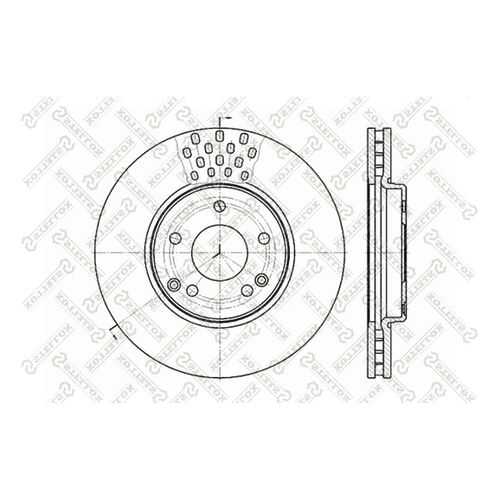 Тормозной диск Stellox 6020-3341V-SX