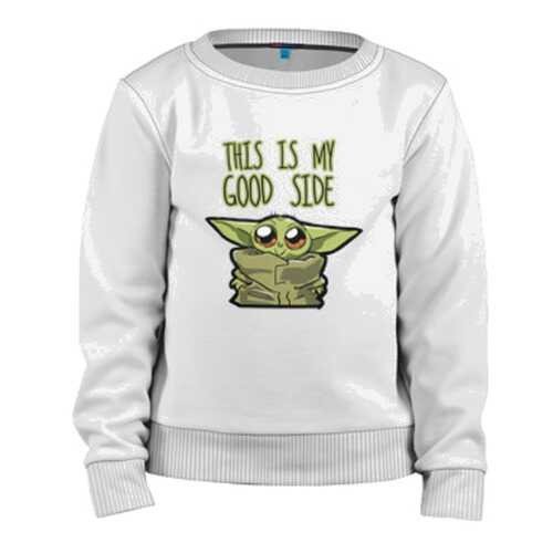 Детский свитшот ВсеМайки Child Yoda хлопок, размер 98