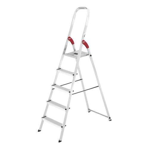 Стремянка алюминиевая Hailo L9 8925-901, 5 ступеней