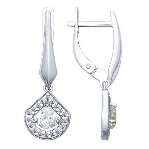 Серьги SOKOLOV из серебра со Swarovski Zirconia 89020092