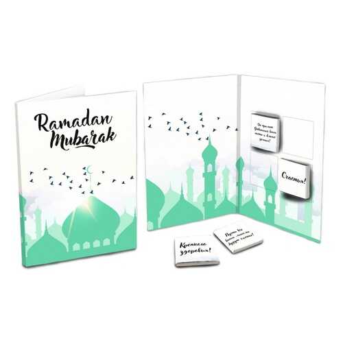 Шоколад Chokocat Ramadan Mubarak, молочный, открытка, 20 гр