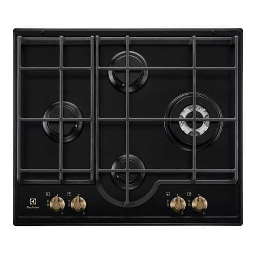 Встраиваемая варочная панель газовая Electrolux GPE363RBB Black/Gold
