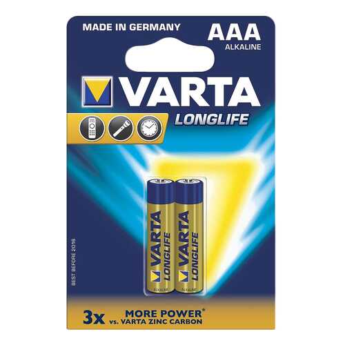 Батарейка Varta Longlife LR03-2BL 2 шт