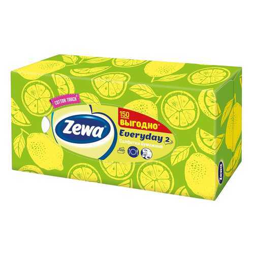 Салфетки бумажные косметические Zewa everyday 2 слоя 150 штук