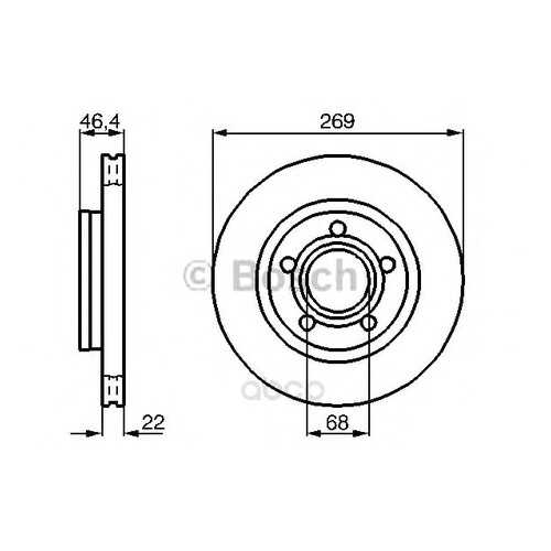 Тормозной диск Bosch 0986478574
