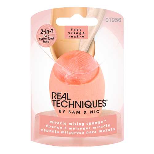 Спонж Real Techniques с силиконовым краем Miracle mixing sponge