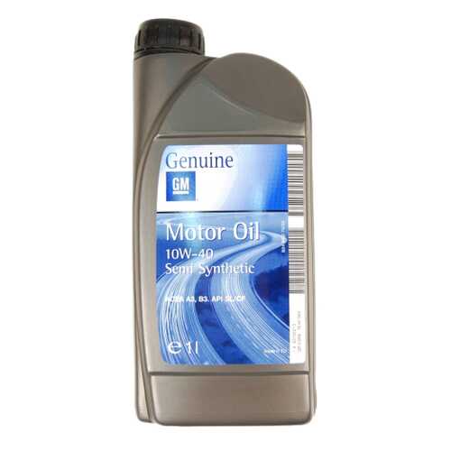 Моторное масло General Motors Semi Synthetic 10W-40 1л
