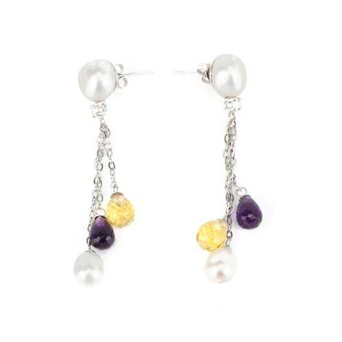 Серьги женские YOUKON AЕ 24417 серебристые