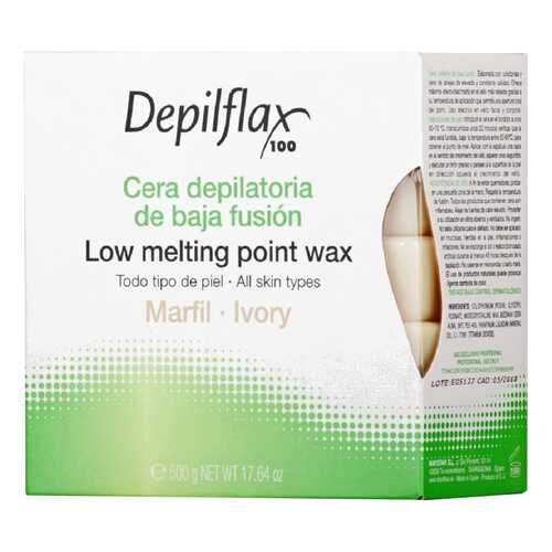 Воск для депиляции Depilflax Слоновая кость 500 г