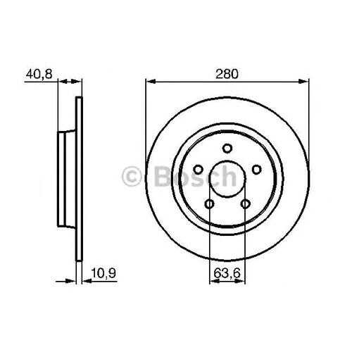 Тормозной диск Bosch 0986479170