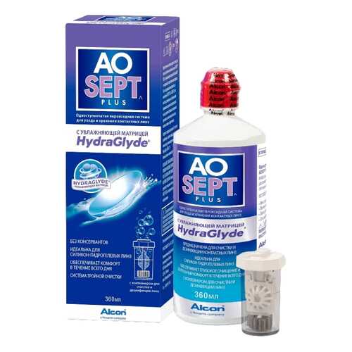 Раствор Aosept Plus HG 360 мл
