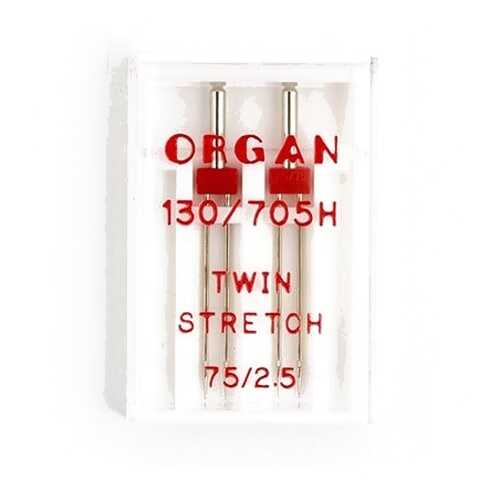 Иглы Organ двойные супер №75/2,5 для БШМ упак,2 иглы