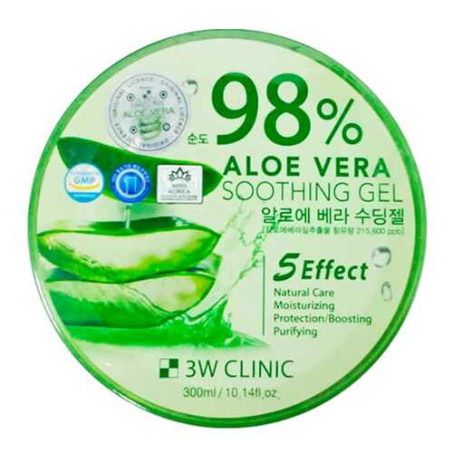 Гель для лица 3W Clinic Aloe Vera Soothing Gel 300 г