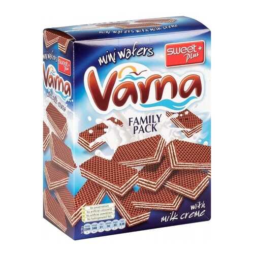 Вафли Varna mini с молочным кремом 200 г
