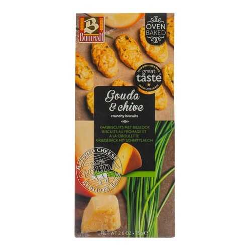 Печенье Buiteman c сыром гауда и луком Gouda & Chive 75г Нидерланды
