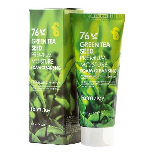 Пенка для умывания FarmStay Green Tea Seed Premium Moisture Foam Cleansing 100 мл