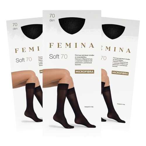 Набор гольфов женских FEMINA Soft 70 черных one size