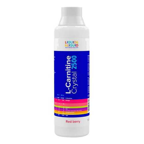 Liquid&Liquid L-Carnitine Crystal 2500, 500 мл, Red berry