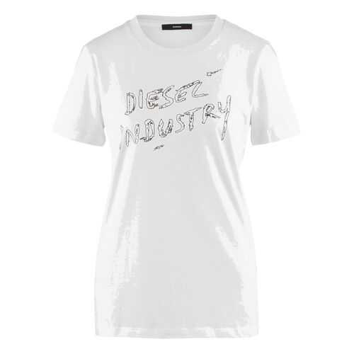 Футболка женская DIESEL 00SFMD 0CATJ белая M