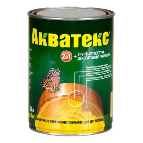Акватекс пропитка для древесины, дуб 0,8л