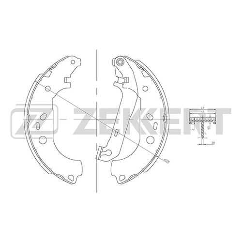 Комплект тормозных колодок ZEKKERT BK-4469