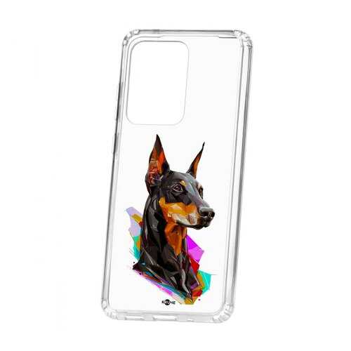 Чехол Samsung Galaxy S20 Ultra Kruche Print Доберман