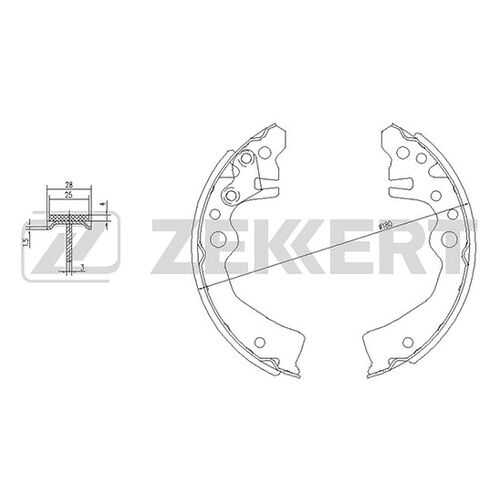 Комплект тормозных колодок ZEKKERT BK-4143