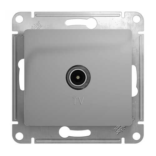 SE Glossa Алюминий Розетка TV, механизм