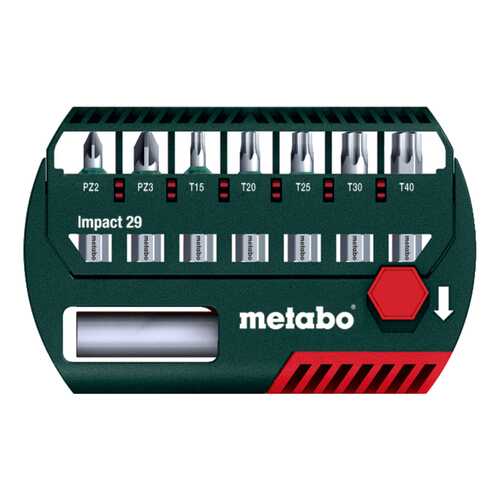 Набор бит для дрелей, шуруповертов metabo 628849000