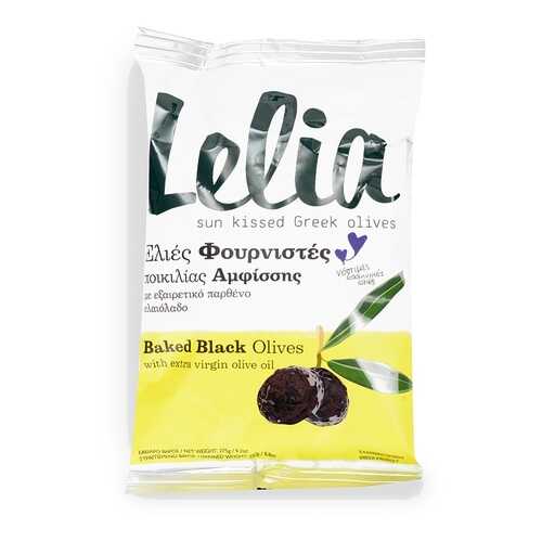 Оливки Lelia Фурнистес с косточкой сушеные в оливковом масле 275 г сашет Греция
