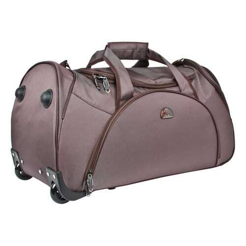Дорожная сумка Polar 7037.5 коричневая 33 x 65 x 35