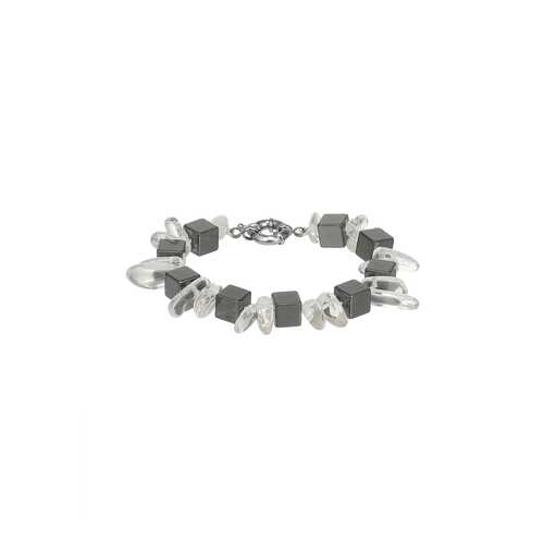 Браслет женский My-bijou 303-1537 серый/прозрачный