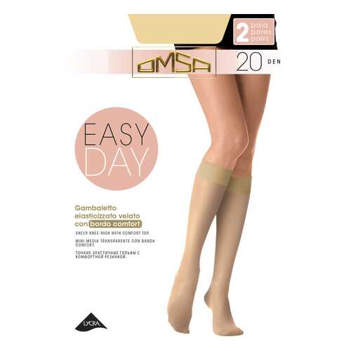 Гольфы женские Omsa 4061OM_caramello бежевые S/M