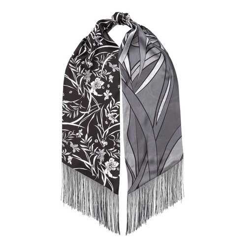 Шарф женский Eleganzza D04-1216 черный/серый