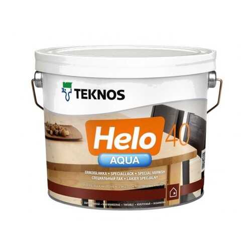 Лак для пола TEKNOS Helo Aqua 40 полуглянцевый (0.9 л)