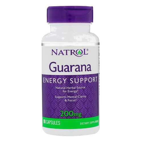 Энергетический напиток Natrol Guarana 90 капс. гуарана