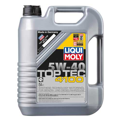 Моторное масло Liqui moly Top Tec 4100 5W-40 5л