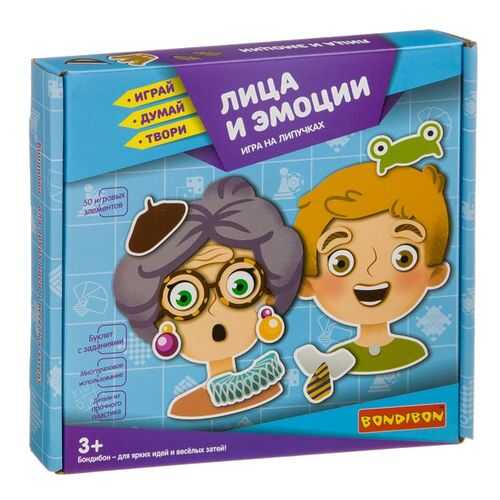 Игры на липучках BONDIBON. Лица и эмоции