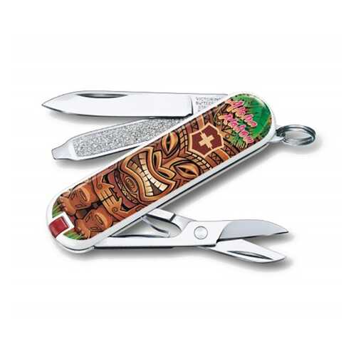 Мультитул-брелок Victorinox Aloha Kakou 0.6223.L1809 58 мм коричневый, 7 функций