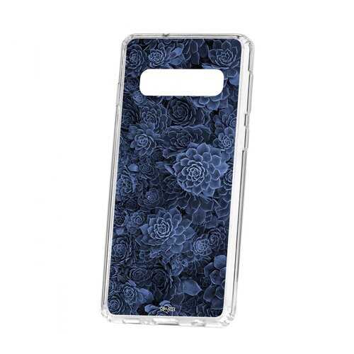 Чехол Kruche для Samsung Galaxy S10 Print Каменная роза