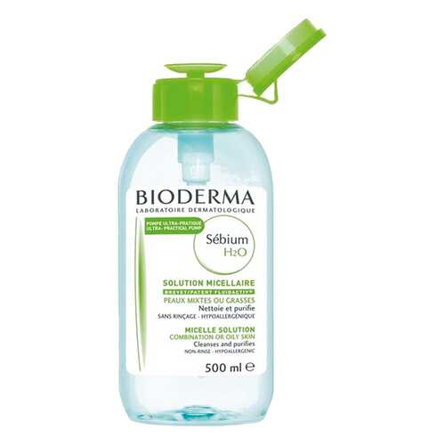Вода мицеллярная Bioderma Sebium Н2О с помпой 500 мл