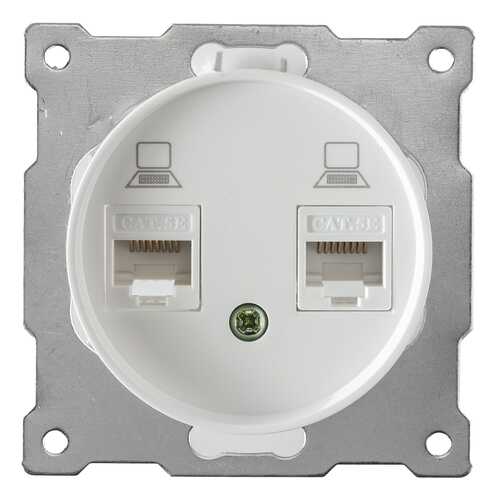 Механизм розетки компьютерной OneKeyElectro, серия Florence, RJ45 белый