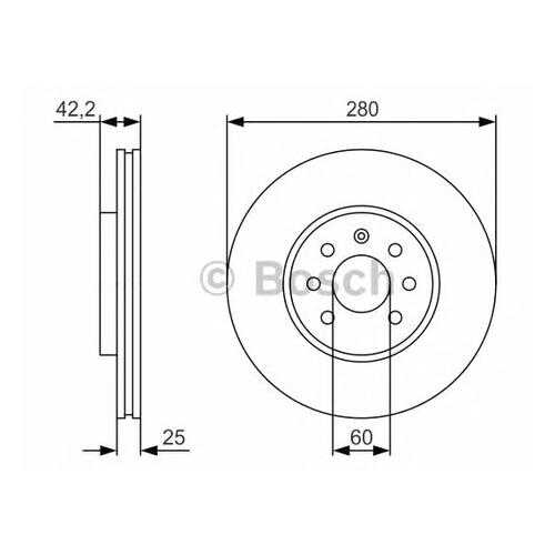 Тормозной диск Bosch 0986479S55