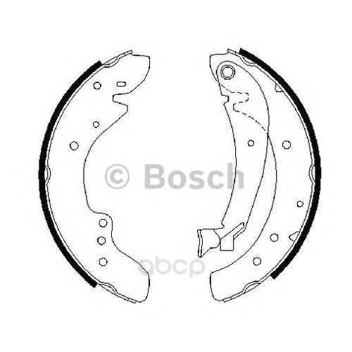 Тормозные колодки барабанные Bosch 986487521