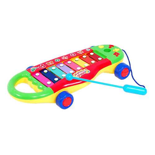 Ксилофон Shenzhen toys melody piano с синими колесами