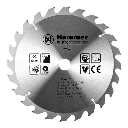 Диск по дереву для дисковых пил Hammer Flex 205-131 CSB WD (316753)