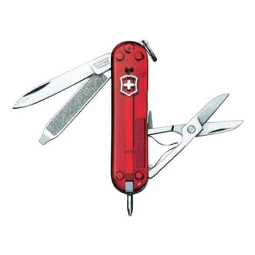 Мультитул-брелок Victorinox Signature 0.6225.T 58 мм красный, 7 функций